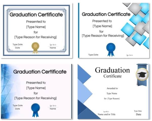 graduation certificate